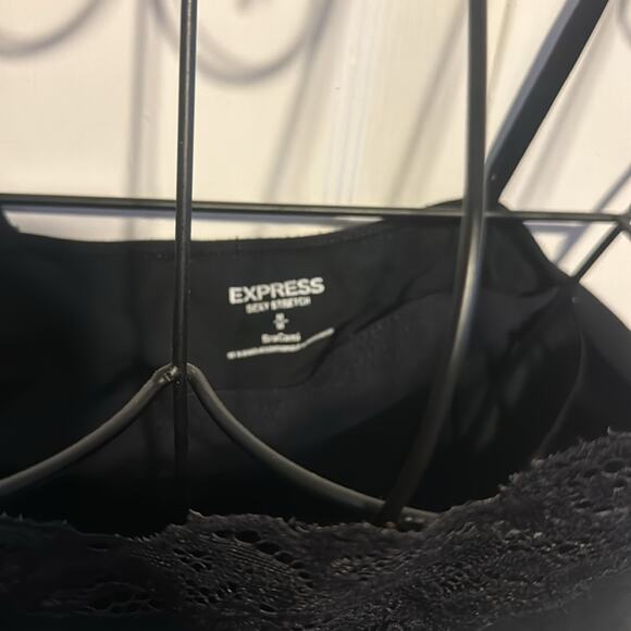 Express Black Bra Cami with lace trim M - Picture 3 of 4